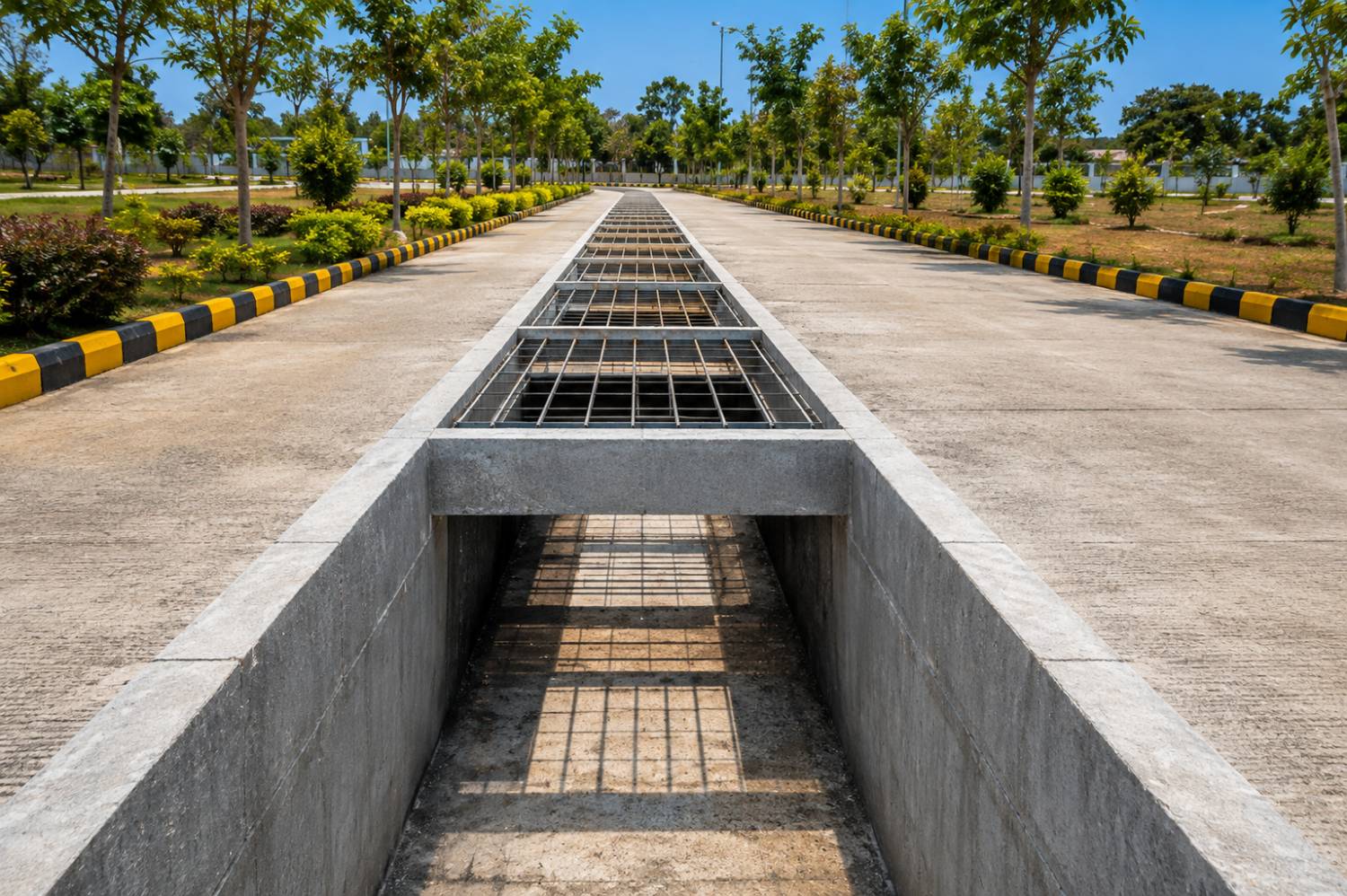 Underground drainage in progress